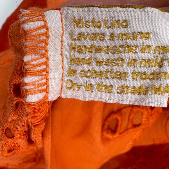 Temptation Positano blouse small crochet eyelet lace embroidered off shoulder - Picture 9 of 10